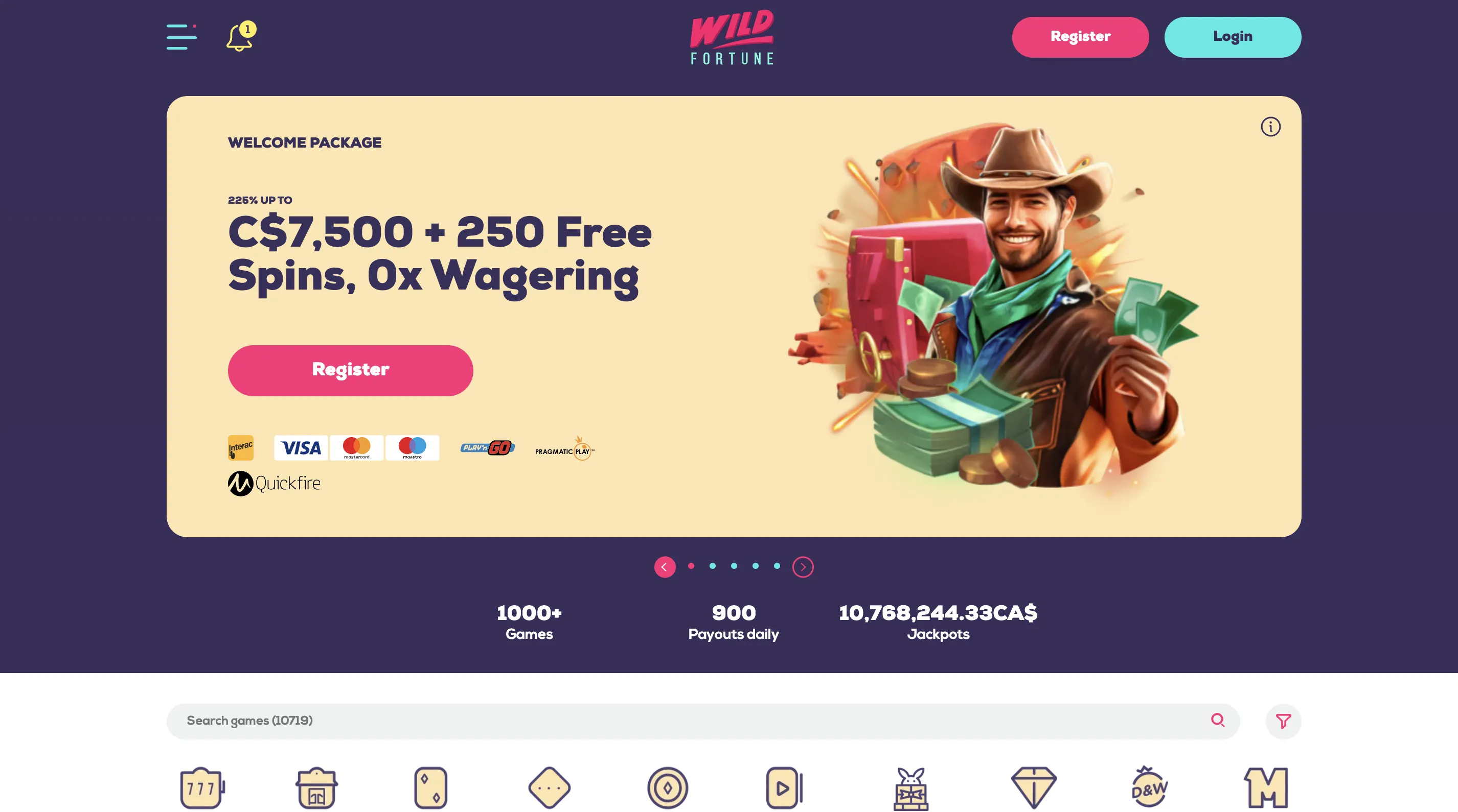 Overview of nouveau Interac casino Canada